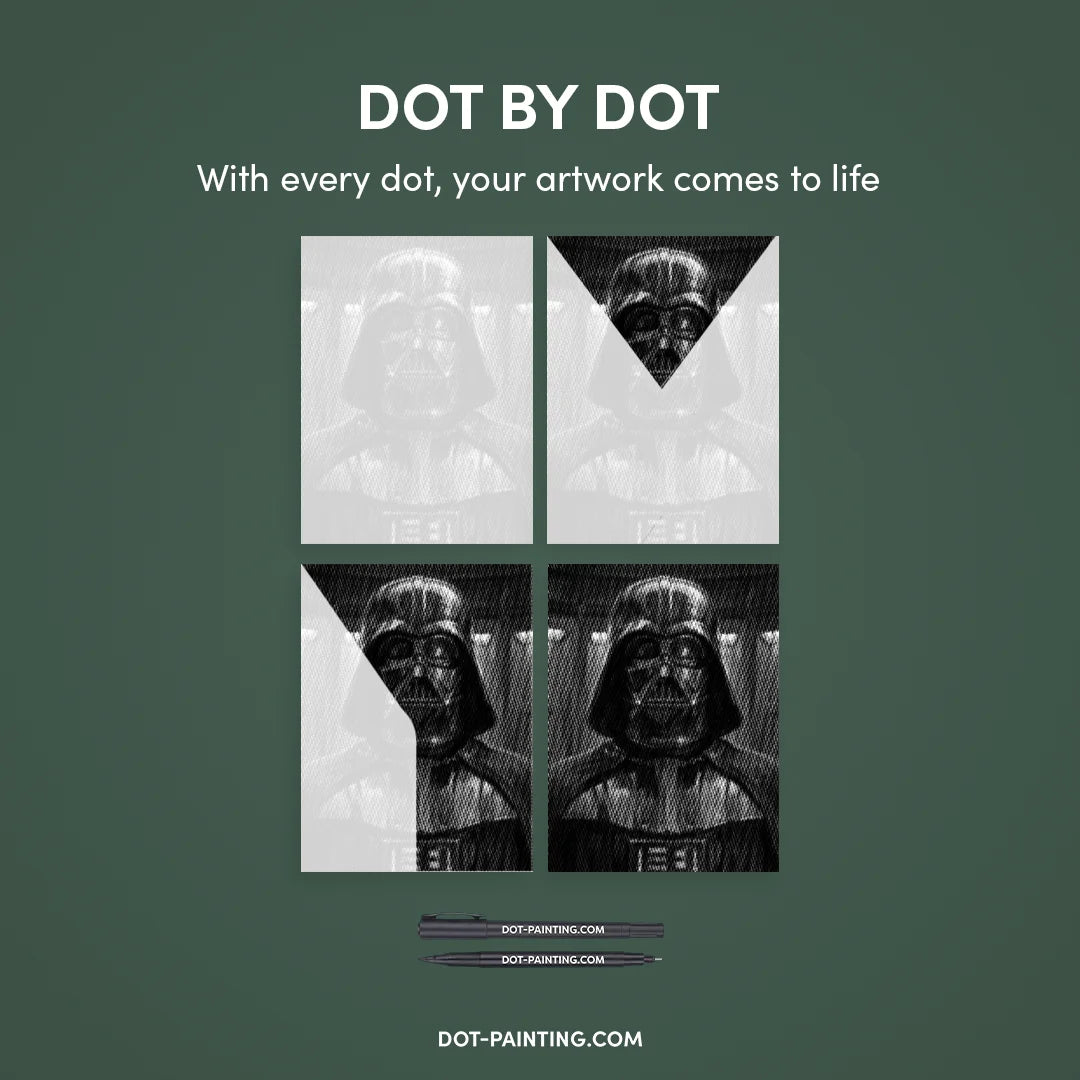Darth Vader Dot-painting
